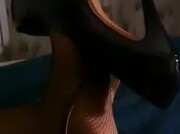 dangling feet